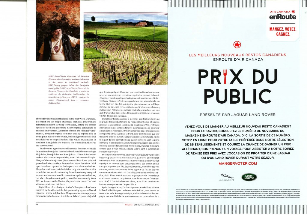 Page 4 de l’article, Air Canada enRoute