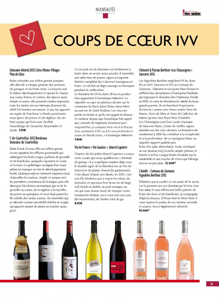 Page 1 de l’article, In Vino Veritas
